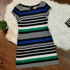 BANANA REPUBLIC striped shift dress size 8